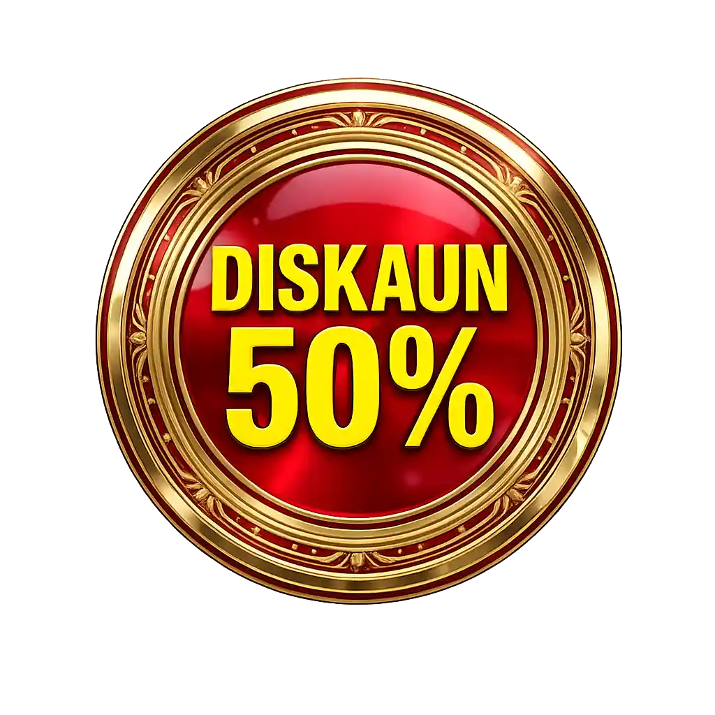 Diskaun 50%