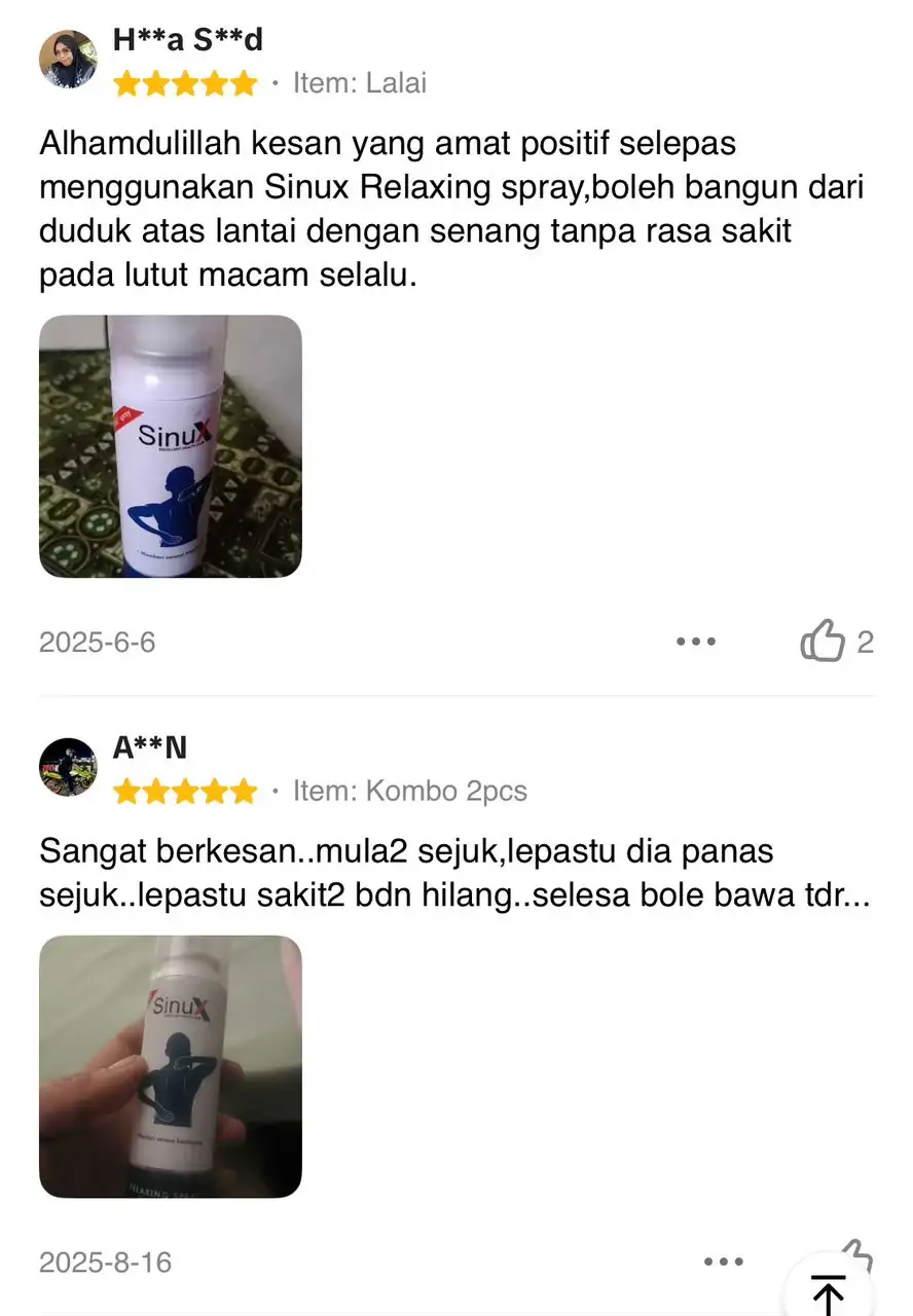 Testimoni Pengguna SinuX 5